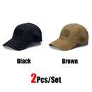 1/2pcs New Men Camouflage Baseball Cap Breathable Sunscreen Hat Outdoor Sports Hunting Hiking Camping Beach Fishing Sun Hat