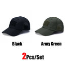1/2pcs New Men Camouflage Baseball Cap Breathable Sunscreen Hat Outdoor Sports Hunting Hiking Camping Beach Fishing Sun Hat
